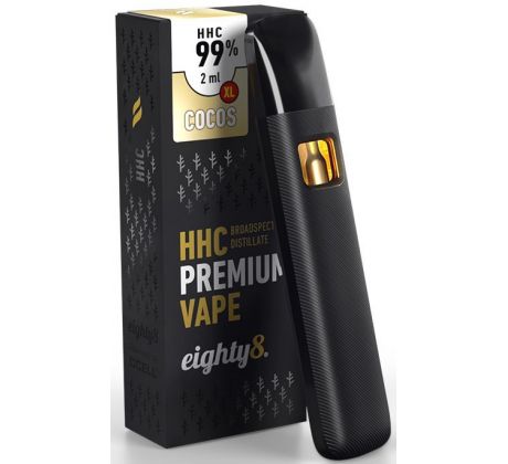 Eighty8 HHC Vaporizační pero, 99% HHC Vape Cocos 2ml