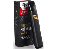 Eighty8 HHC Vaporizační pero, 99% HHC Vape Lychee 2ml
