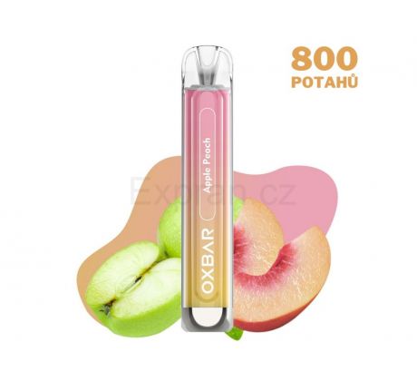 OXBAR C800 APPLE PEACH elektronická cigareta, 800 potahů, 16mg nikotinu