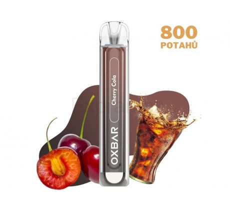 OXBAR C800 CHERRY COLA elektronická cigareta, 800 potahů, 16mg nikotinu