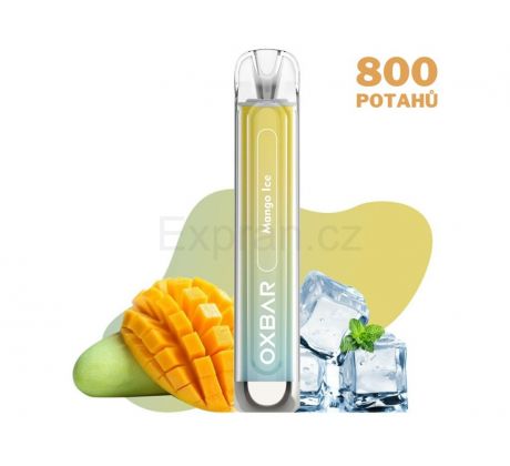 OXBAR C800 MANGO ICE elektronická cigareta, 800 potahů, 16mg nikotinu