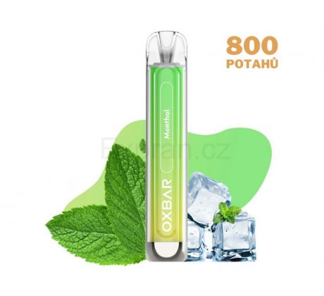 OXBAR C800 MENTHOL elektronická cigareta, 800 potahů, 16mg nikotinu