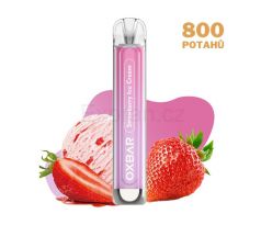 OXBAR C800 STRAWBERRY ICE CREAM elektronická cigareta, 800 potahů, 16mg nikotinu