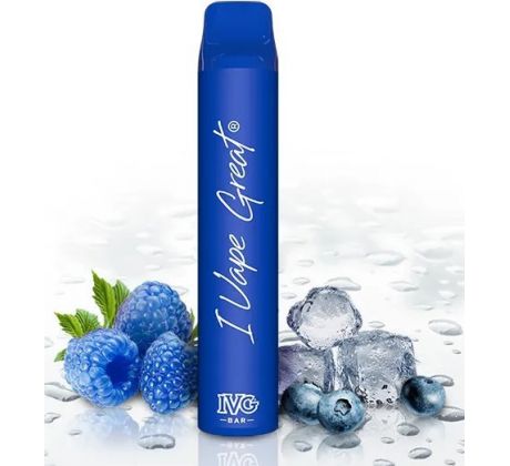 IVG Bar Plus elektronická cigareta 20mg Blue Raspberry Ice
