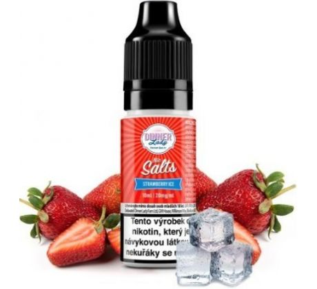 Liquid Dinner Lady Nic SALT Strawberry Ice 10ml - 20mg