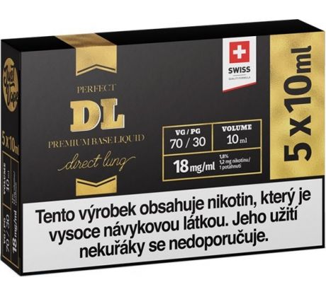 Booster JustVape DL (70VG/30PG) 5x10ml - 18mg... 5PACK
