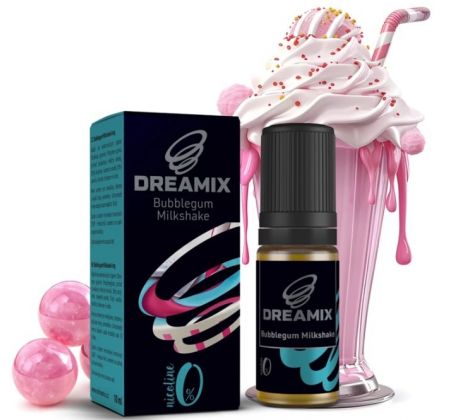Liquid Dreamix - Žvýkačkový mléčný koktejl (Bubblegum Milkshake) 10ml - 0mg