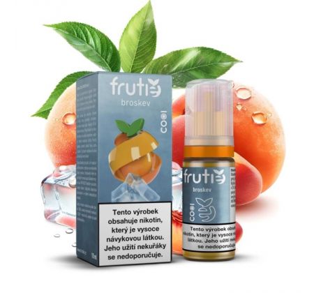 Liquid Frutie COOL 50/50 - Broskev (Peach) 10ml - 18mg