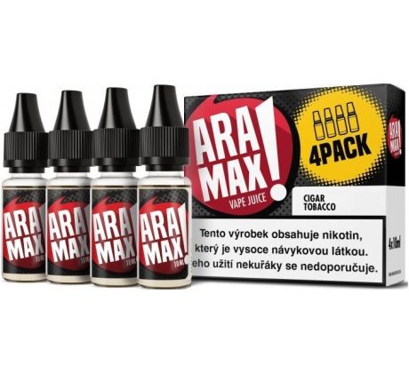 Liquid ARAMAX 4Pack Cigar Tobacco 4x10ml-18mg