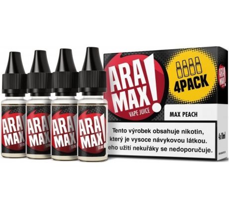 Liquid ARAMAX 4Pack Max Peach 4x10ml-6mg
