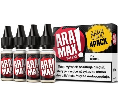 Liquid ARAMAX 4Pack USA Tobacco 4x10ml-3mg