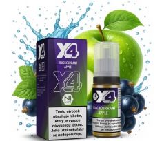 Liquid X4 Bar Juice - Černý rybíz a jablko (Blackcurrant Apple) 10ml - 20mg
