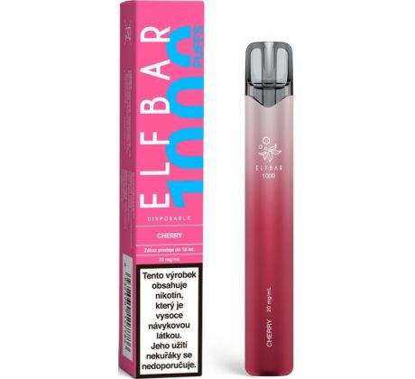 Elf Bar 1000 elektronická cigareta 20mg Cherry