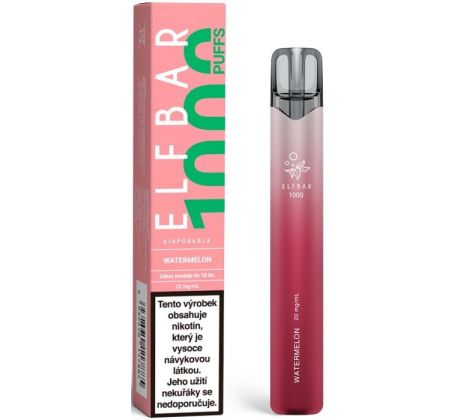 Elf Bar 1000 elektronická cigareta 20mg Watermelon