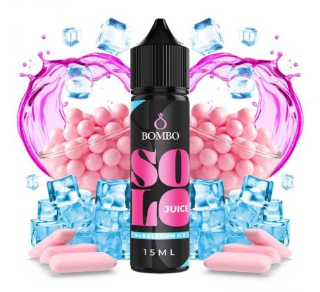 Příchuť Bombo Solo Juice S&V 15ml Bubblegum Ice (Sladká žvýkačka na ledu)