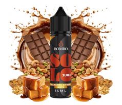 Příchuť Bombo Solo Juice S&V 15ml Caramel Choco Nuts (Čokoláda s karamelem a ořechy)