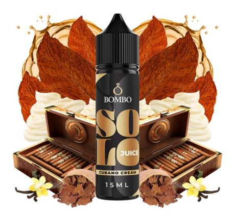 Příchuť Bombo Solo Juice S&V 15ml Cubano Cream (Doutníkový tabák s krémem)