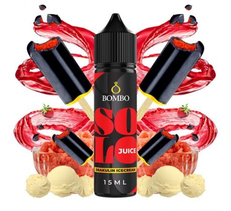 Příchuť Bombo Solo Juice S&V 15ml Drakulin Icecream (Jahodovo-vanilková zmrzlina s colou)