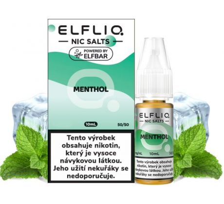 Liquid ELFLIQ Nic SALT Menthol 10ml - 10mg