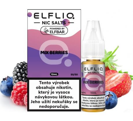 Liquid ELFLIQ Nic SALT Mixed Berries 10ml - 10mg