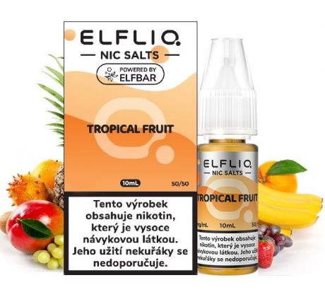 Liquid ELFLIQ Nic SALT Tropical Fruit 10ml - 10mg