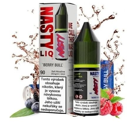 Liquid Nasty LIQ Salt Berry Bull 10ml - 10mg (Malina, borůvka, otružina, nápoj)