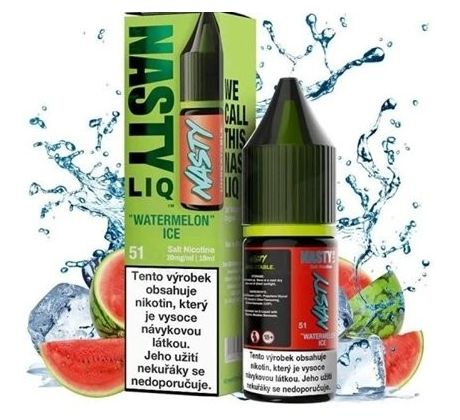 Liquid Nasty LIQ Salt Watermelon ICE 10ml - 20mg (Vodní meloun, Chladivá složka- ICE)