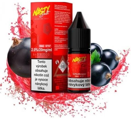 Liquid Nasty Salt Bad Blood 10ml - 20mg (Černý rybíz, máta)