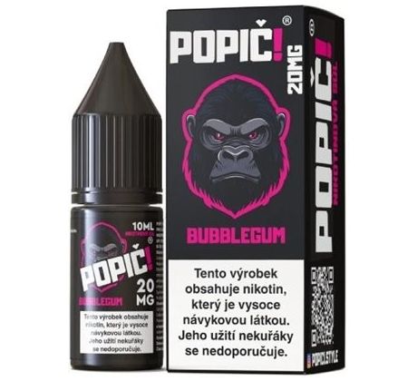Liquid POPIČ! Salt Bubblegum 10ml-20mg