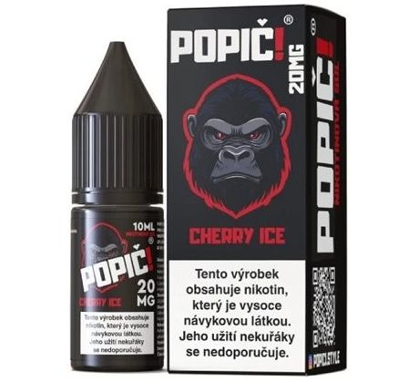 Liquid POPIČ! Salt Cherry Ice 10ml-20mg