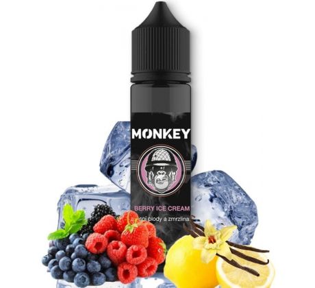 Příchuť MONKEY liquid Shake and Vape Berry Ice Cream 10ml