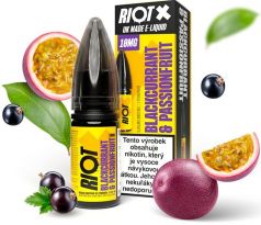 Liquid RIOT X Salt Blackcurrant & Passionfruit (Černý rybíz a marakuja) 10ml-20mg