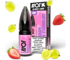 Liquid RIOT X Salt Grape & Strawberry (Hroznové víno a jahoda) 10ml-10mg