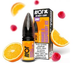 Liquid RIOT X Salt Orange & Raspberry Ice (Ledový pomeranč a malina) 10ml-10mg