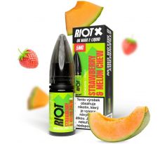 Liquid RIOT X Salt Strawberry & Melon Chew (Jahodovo-melounová žvýkačka) 10ml-20mg