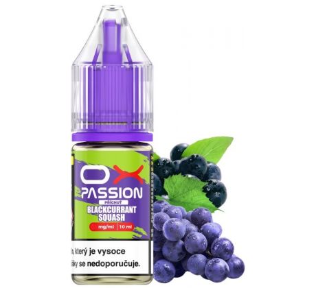 Liquid OXVA OX PASSION Salts Blackcurrant Squash 10ml - 20mg