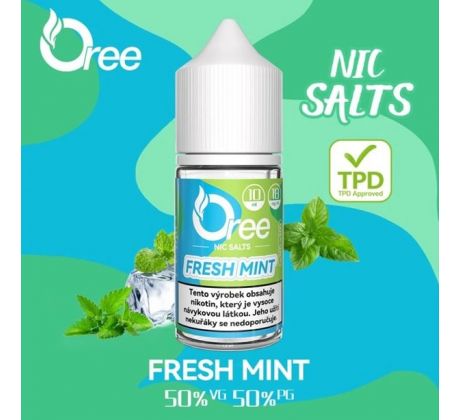 Liquid Oree SALT Fresh Mint - Čerstvá máta 10ml - 18mg