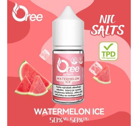 Liquid Oree SALT Watermelon Ice - Ledový meloun 10ml - 18mg