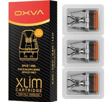 OXVA Xlim Top Fill SS cartridge 0,8ohm 2ml 3Pack