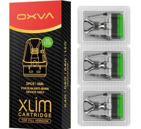 OXVA Xlim Top Fill SS cartridge 1,2ohm 2ml 3Pack