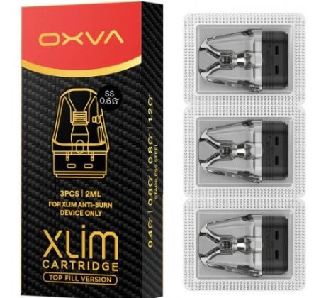 OXVA Xlim Top Fill SS cartridge 0,6ohm 2ml 3Pack