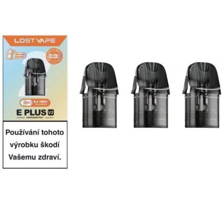 Lost Vape E Plus V2 cartridge 0,6ohm 2ml 3Pack