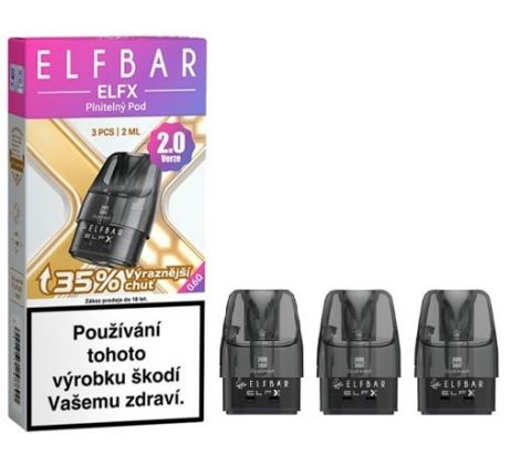 Elf Bar ELFX cartridge V2.0 0,6ohm 2ml 3Pack