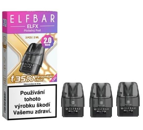 Elf Bar ELFX cartridge V2.0 0,8ohm 2ml 3Pack
