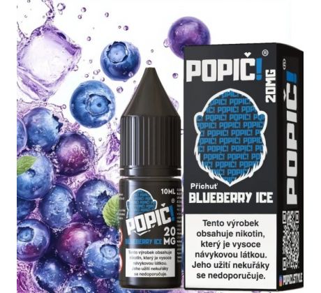 Liquid POPIC! Salt Blueberry Ice 10ml-20mg