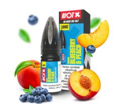 Liquid RIOT X Salt Blueberry & Peach (Borůvka a broskev) 10ml-20mg