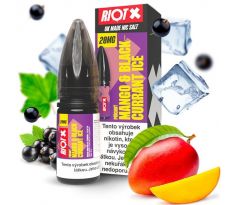 Liquid RIOT X Salt Mango & Blackcurrant Ice (Ledové mango a černý rybíz) 10ml-10mg