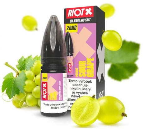 Liquid RIOT X Salt Sour Grape (Hroznové víno) 10ml-10mg