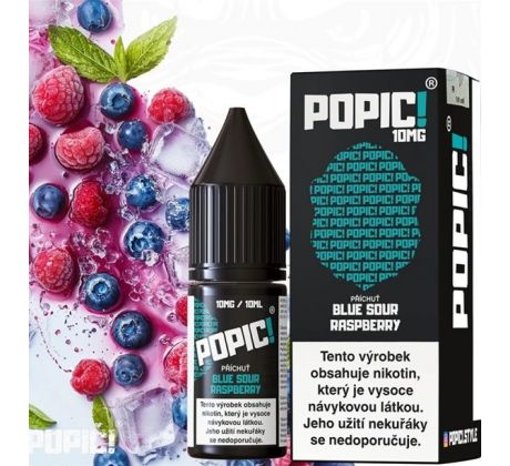 Liquid POPIC! Salt Blue Sour Raspberry 10ml-10mg