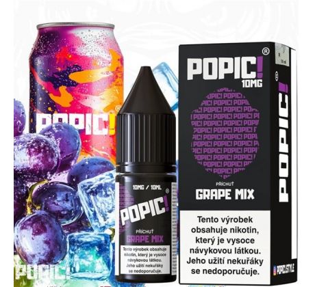 Liquid POPIC! Salt Grape Mix 10ml-10mg